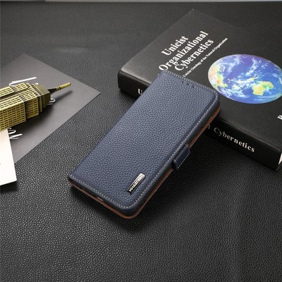 Echtleder Handytasche Magnet Ständer Case Magnetverschluss Klapphülle für Xiaomi
