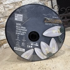 Home Accents 100 LED C9 Warm White Heavy Duty ConstantOn Christmas String Lights