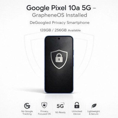 GrapheneOS Encrypted Privacy Phone – Google Pixel 6 to 10 Series