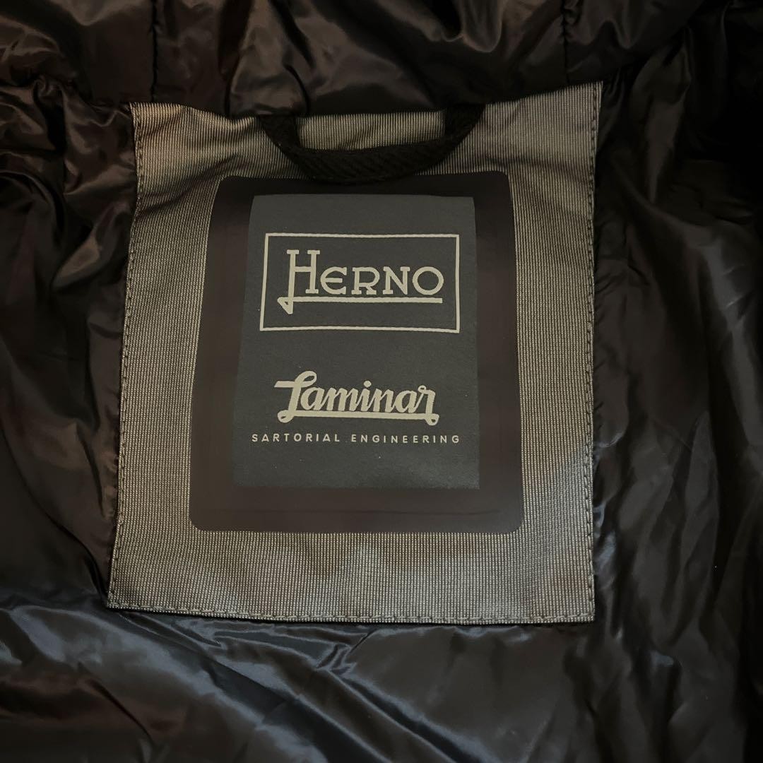HERNO Laminar Down Jacket Black Size 46 Used Long… - image 6