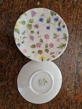 PREZIOSA PORCELLANA INGLESE TAZZA QUEEN'S FINE BONE CHINA COUNTRY MEADOWS