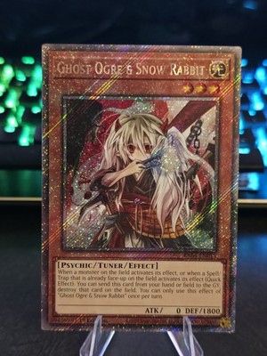 Ghost Ogre & Snow Rabbit (Platinum Secret Rare) RA04-EN015 Quarter Century...