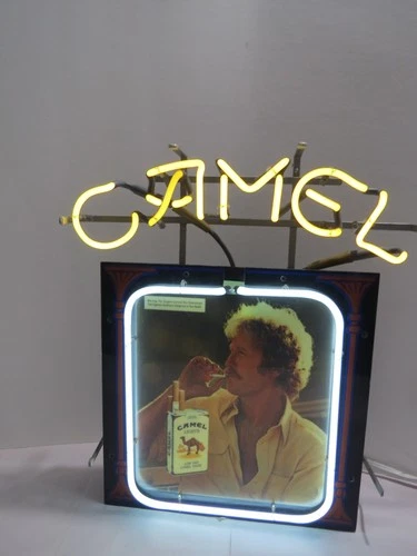 Vintage Joe Camel 1982 Cigarettes Neon Lighted Bar Sign - Working