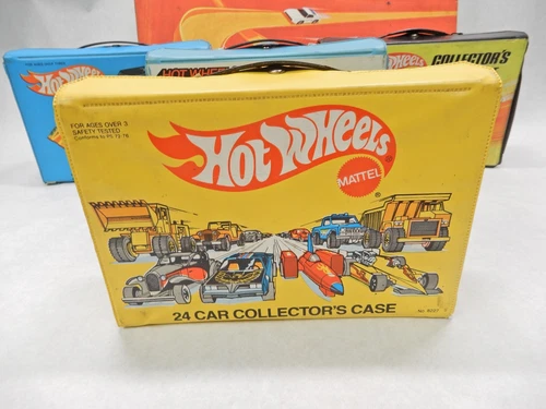 1983 Hot Wheels BW Vintage Yellow 24 Car Collector's Case No. 8227-6269