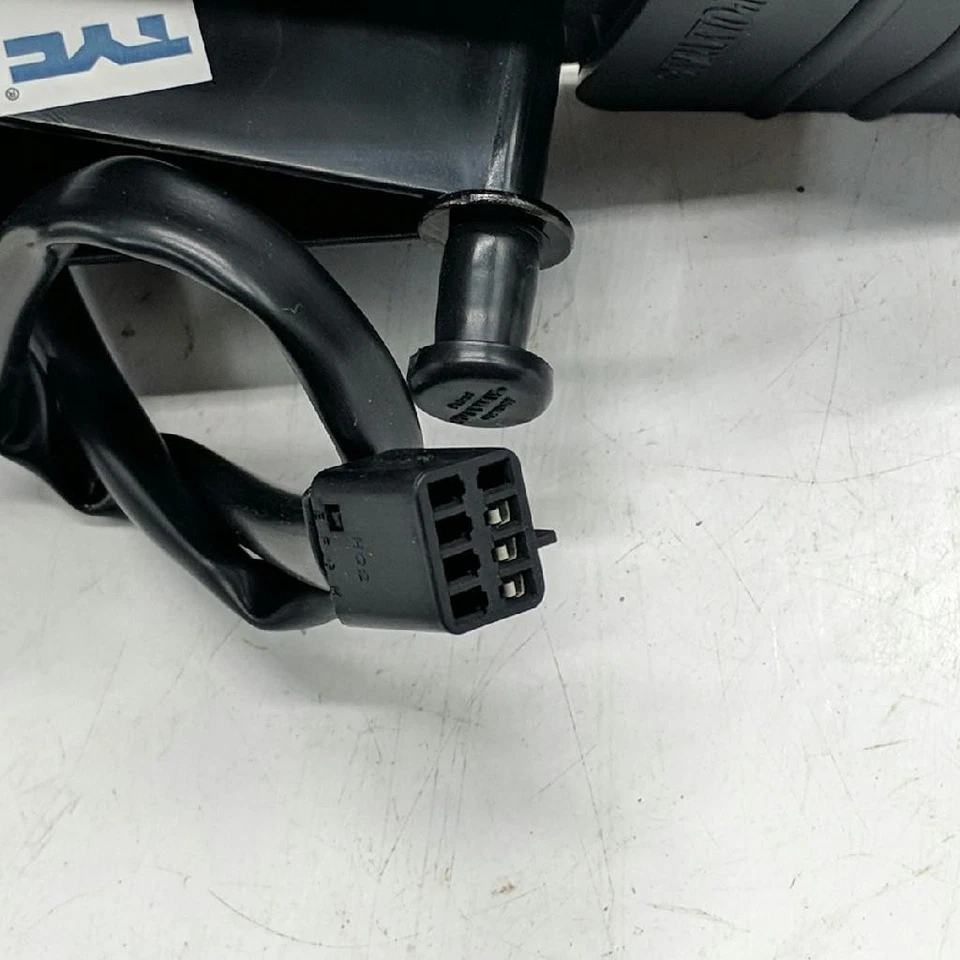 TYC 1860032 适合 2005 - 2010 庞蒂亚克 G6 右握乘客黑色门动力镜 NOS — 第 3/4 张图片