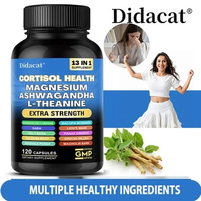 DIDACAT Cortisol Health - with Magnesium - Ashwagandha - for balanced mood and sleep