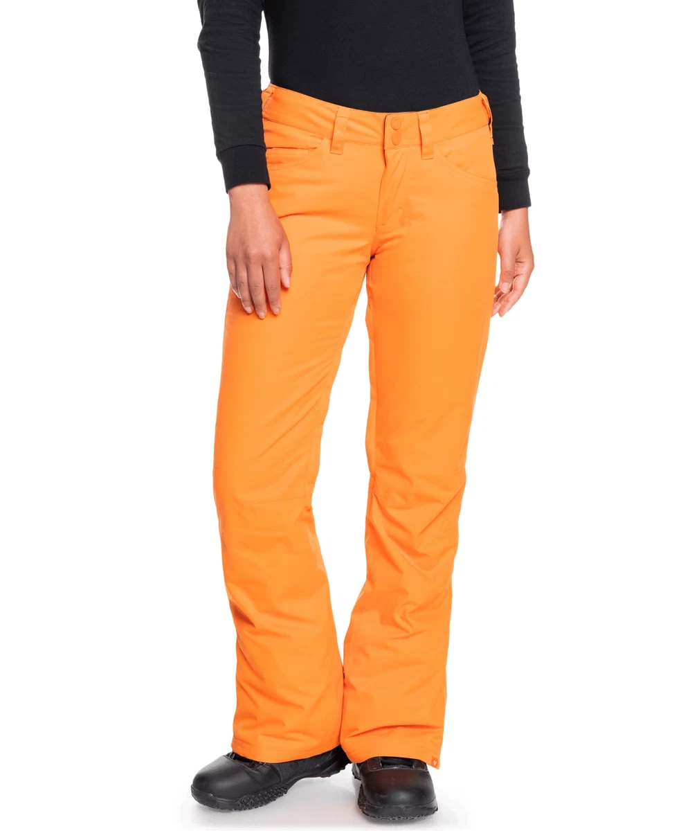 NEW Roxy Backyard Snowboard Pants Womens Snow Ski Pants Size M Celosia  Orange