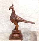 Handmade Copper Peacock Statue Figurine Idol Sculpture