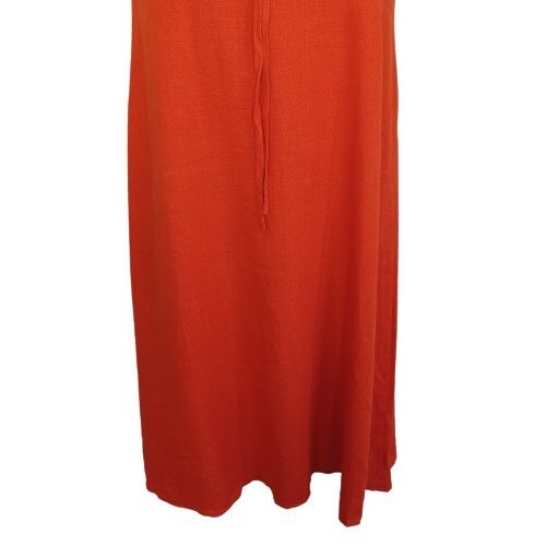 Vestido para mujer Forever 21 sin mangas color naranja liso talla pequeña (S) línea A - Imagen 10 de 11