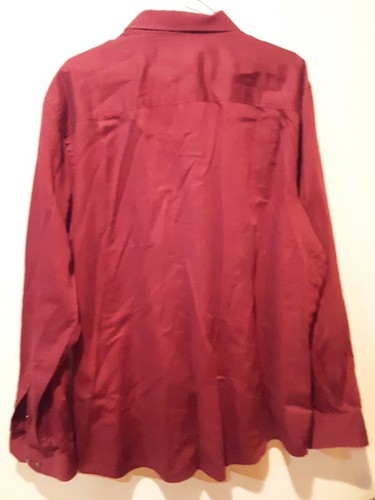 AXIST Men's Button up dress Long Sleeve shirt sz XXL red - Picture 4 of 5