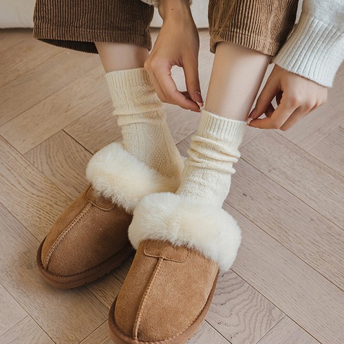 Women Cashmere Thick Winter Socks Warm Wool Christmas Nordic Ladies Casual Socks - Picture 10 of 30