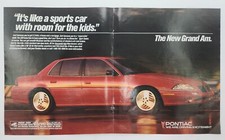 1993 Pontiac Grand Am Red Original Two Page Print Ad 90s 1993 Pontiac Grand Am Red Original Two Page Print Ad 90s