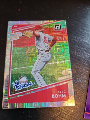 2021 Panini Donruss Alec Bohm #TR7 The Rookies Parallel Vector Holo Rookie