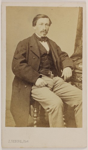 Carte Photographique Vintage CDV (tirage Albuminé) - Acteur à Identifier, Nantes, Vers 1875, Référence PE4035
