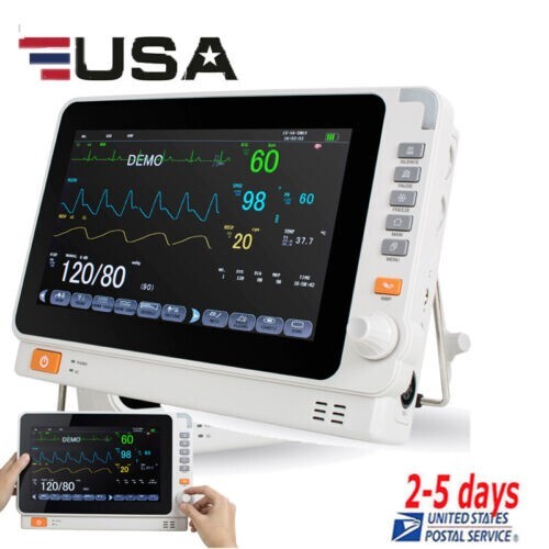 1 Stück 10" Vital Signs Monitor EKG NIBP RESP TEMP SPO2 PR - Genaue Gesundheit ·FDA - Bild 11 von 16