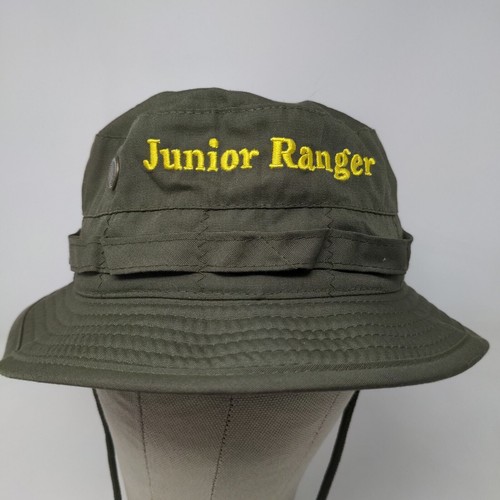 Wild Wild West Boy's Safari Bucket Hat Cotton Blend Green Size M - Picture 3 of 11