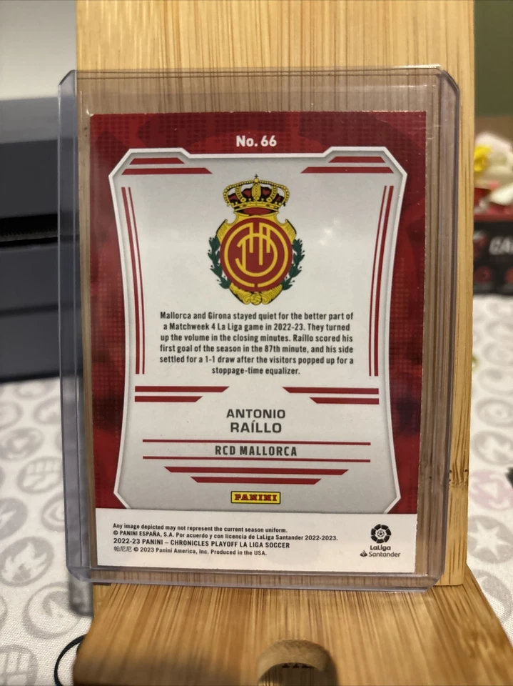 2022-23 PANINI CHRONICLES ANTONIO RAILLO RC PLAYOFF Purple Astros MALLORCA - Image 2 of 2