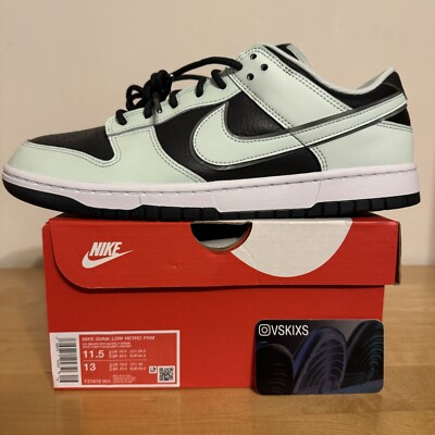 Nike Dunk Low Retro PRM Smoke Grey Barely Green Men s US Size 11.5 (FZ1670-001)