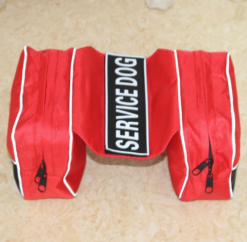 SERVICE DOG BACKPACK Harness vest W/ Removable Saddle Bags + 2 label Patches - Picture 27 of 55