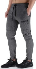 EK Mens Gym Jogger Workout Pants Causal Training Sport Slim fit Sweatpants Xl