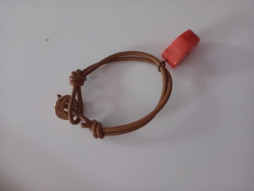Athens Protasis Coral Beaded Bracelet Toggle Closure - Picture 1 of 3