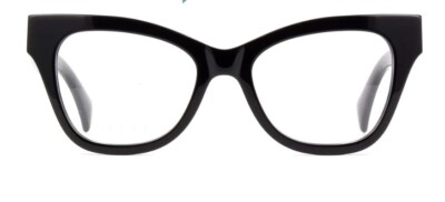 Gucci GG1133O 001 Shiny Black Cat-Eye with Gucci lettering