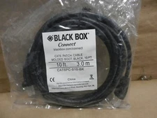 Black Box CAT6 Ethernet Patch Cable CAT6PC-010-BK - MOLDED BOOT
