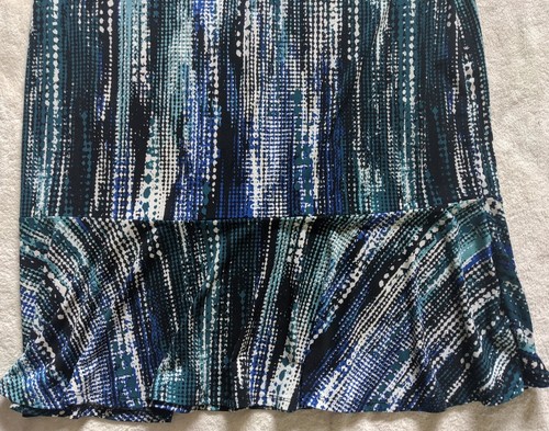 Jaclyn Smith Womens Keyhole Dolman Sleeve Blouse & Matching Skirt - XXL Colorful - Picture 6 of 9