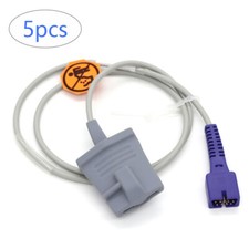 5Pcs 9pin Adult Soft Fingertips Spo2 Sensor Probe Compatible with OxiMax