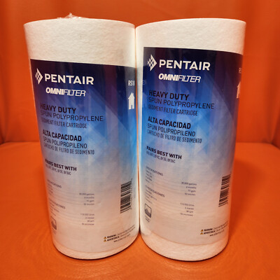 Pentair OMNIFilter RS18 Sediment Water Filter 10 Inch Whole House Heavy Duty 2PK
