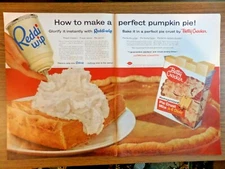 1956 Reddi-Wip Betty Crocket Ad  Pumpkin Pie