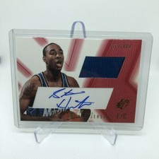 2001-02 SPx Signed Rookie Jersey Card /800 Steven Hunter #99 RC Auto RPA