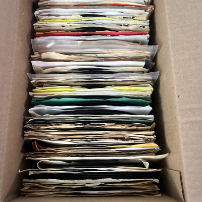 LOT of 100+ 45 RPM 7'' Singles Records Funk Soul R+B Rock Rockabilly Garage MIXED