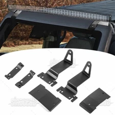 Over Windshield Mount Brackets For 21-2023 Ford Bronco 52" Curved LED Light Bar