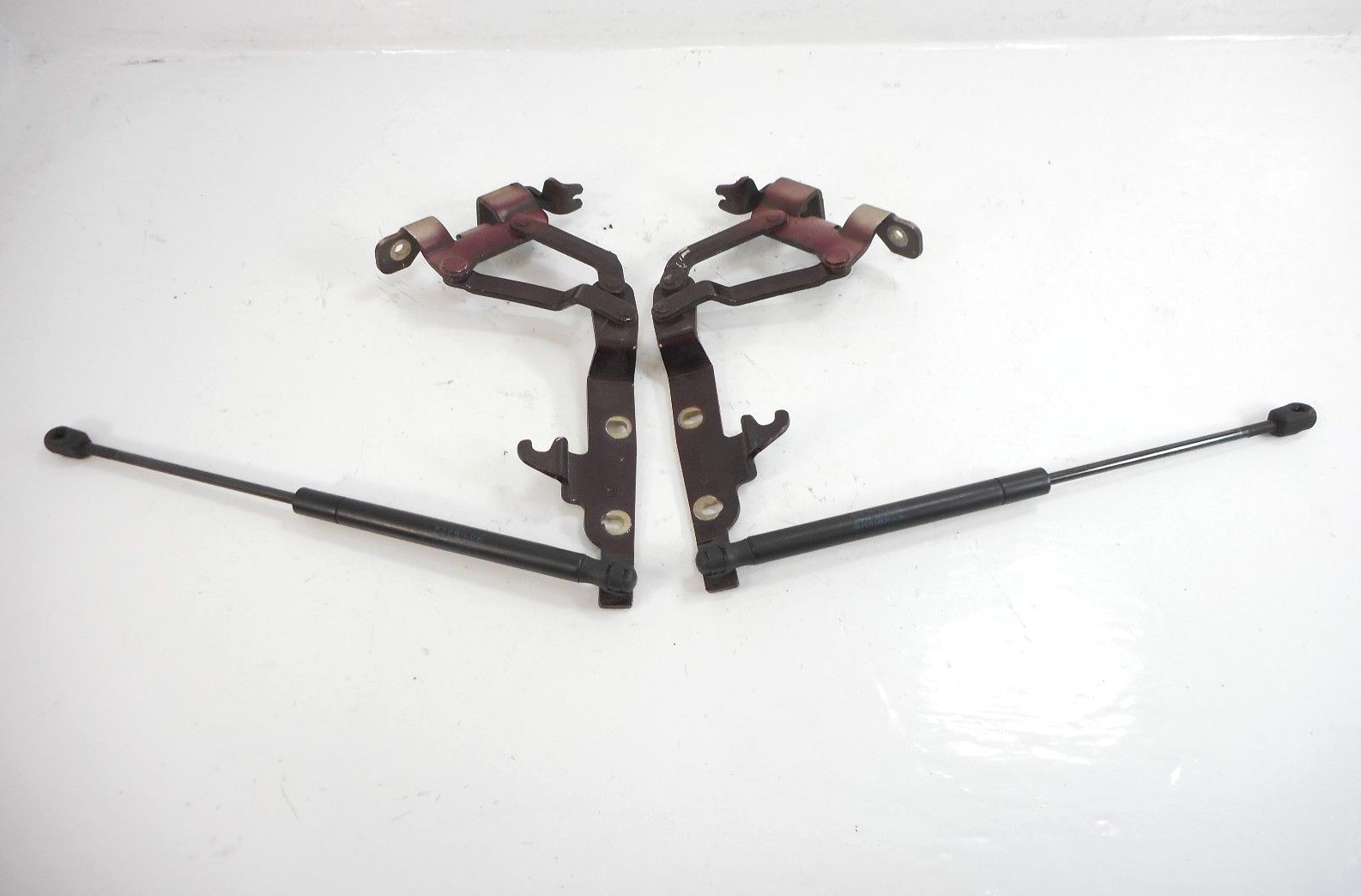 06 2006 Maserati Quattroporte M139 Front Left Right Hood Hinge W/ Shock Pair OEM
