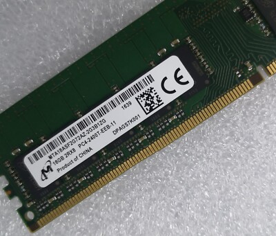 Micron MT 16GB ECC UDIMM RAM DDR4 3200MHz 2933MHz 2666MHz 2400MHz