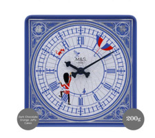 Dark Chocolate Orange Jaffa Cakes Working Clock Cake Tin M&S 375g