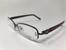 Clearvision Womens Eyeglasses Halfrim Jane 53-18-140 Brown Polish JP44