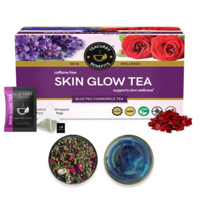 TEACURRY Skin Glow Tea  (30 Tea Bags) Help In Skin Shine, Moisturized Skin