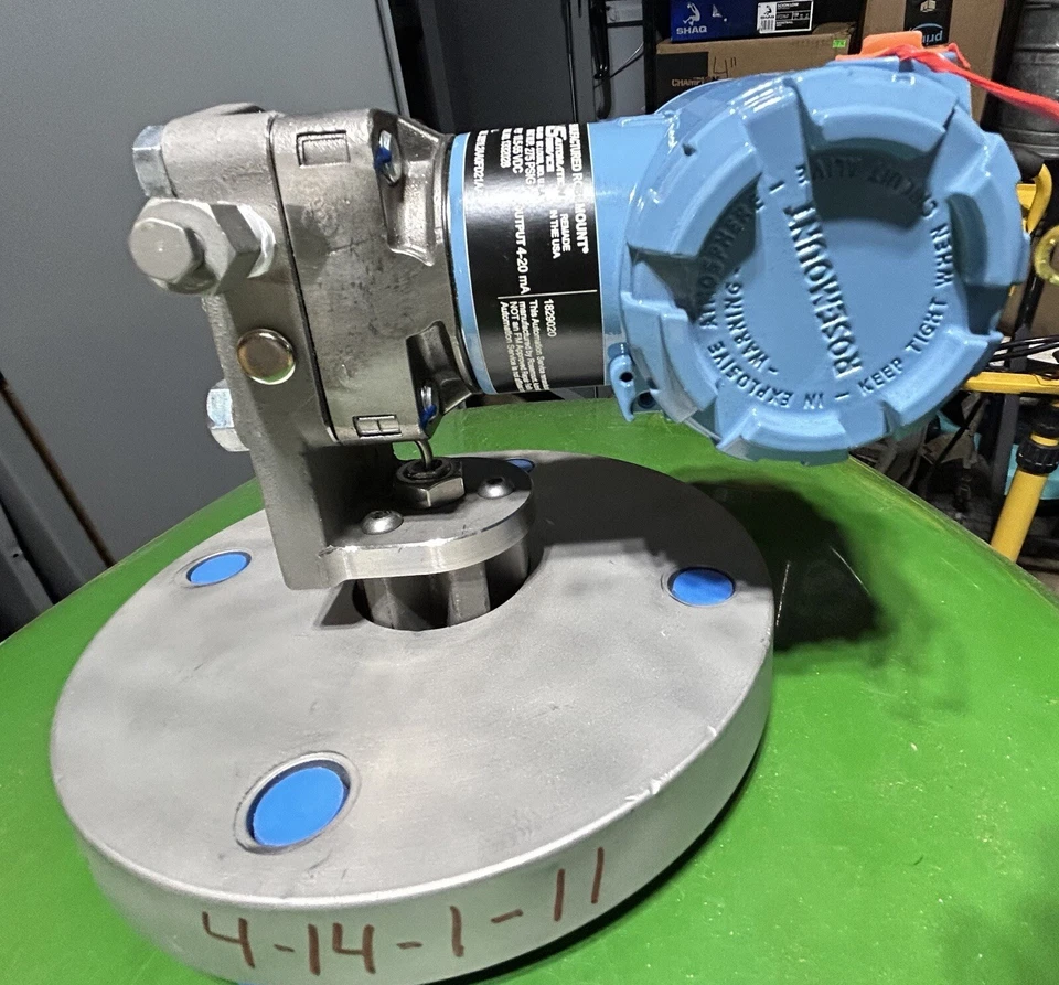 Termopar de servicio automático Rosemount 3051L2AADFD21AA 1829020, RTD’s, con brida SS Foto 2 de 4