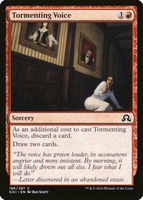 4 Tormenting Voice 4x x4 - NM - Shadows over Innistrad - SPARROW MAGIC mtg