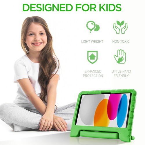 For iPad 10th 9th 8th 7th Gen/(A16) Case Shockproof Handle Stand Kids EVA Cover - Picture 22 of 42