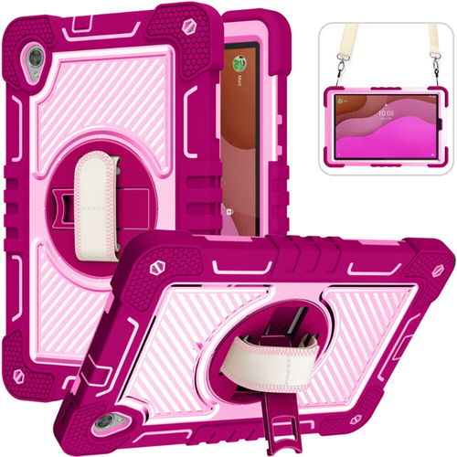 For Lenovo Tab M10 HD 2nd Gen Tablet Heavy Duty Stand Case Rotate Cover Strap - Picture 12 of 70