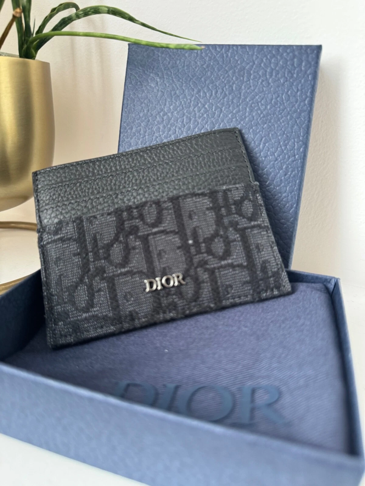 Dior Porte cartes Toile jacquard Dior