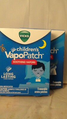 Vicks Children s Vapo Patch Vapo Rub  Soothing Vapors Cold Wearable 5ct (2pk)