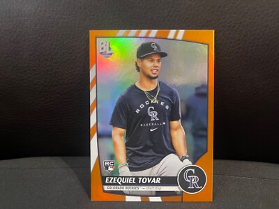 2023 Topps BL Orange Foil Ezequiel Tovar EC 204 Rockies | eBay