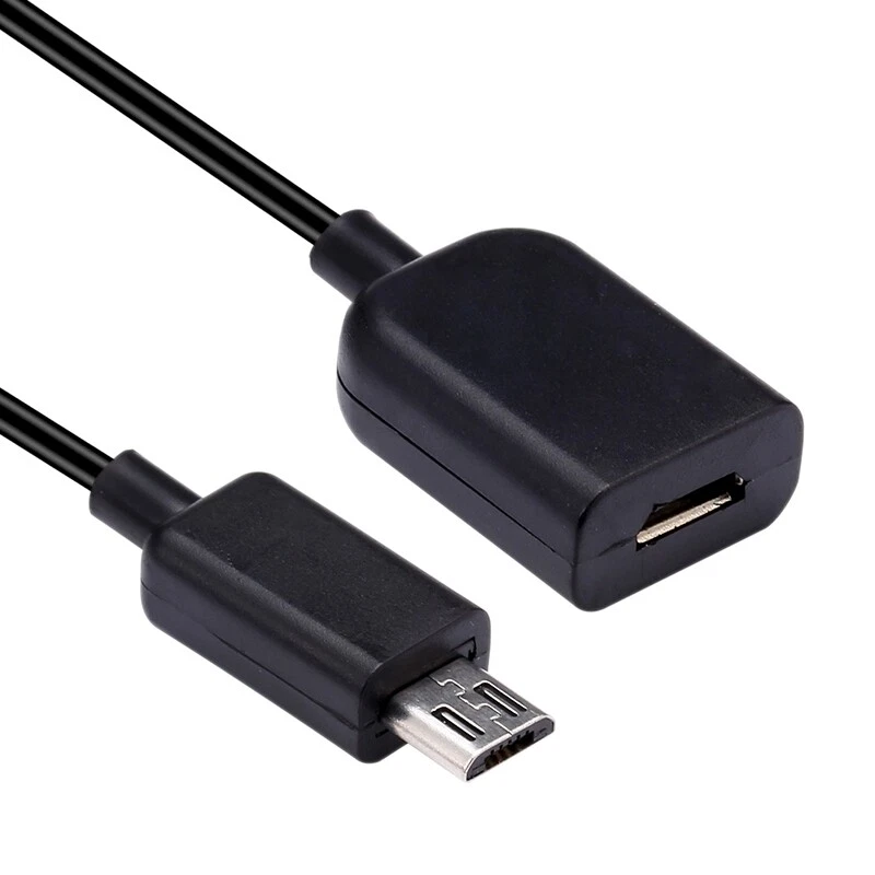 Câble Rallonge Micro-USB Mâle/Femelle Prolongateur Extension pour Smartphone -1m - Photo 3/4