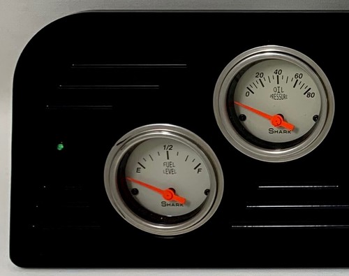 1966 GMC Truck 6 Gauge Dash Panel Insert Set Billet Aluminum - Picture 2 of 9