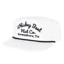Whiskey Bent Men's The Frio Logo White Snapback Hat FRIOWHT