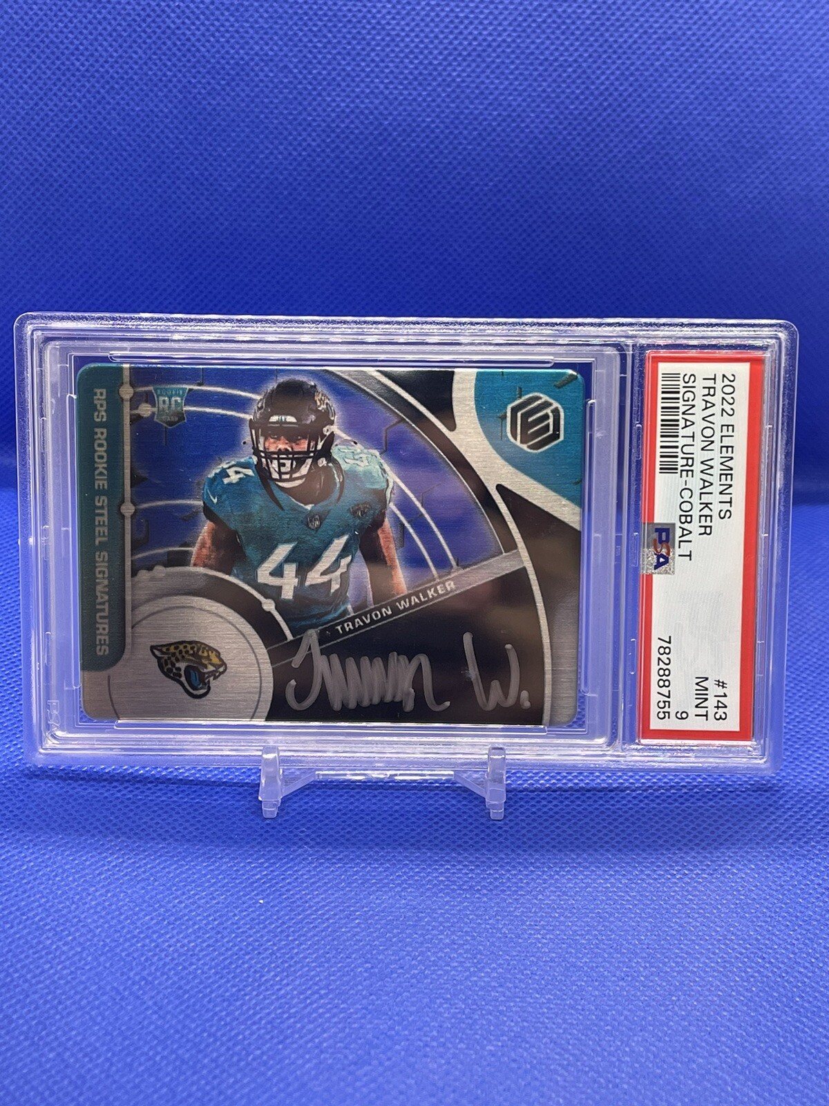 Travon Walker Panini Elements #143 Signature-Cobalt